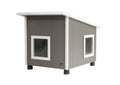 Outdoor Cat House with 2 Vinyl Door Flaps U922