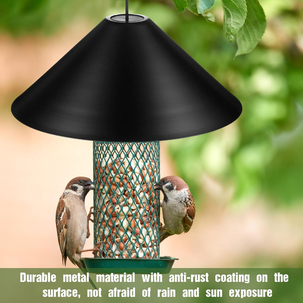 2 Pcs Metal Squirrel Baffle 12 Inch for Bird Feeder Pole X622