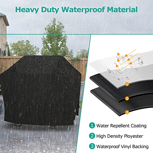 Black Heavy Duty Waterproof Grill Cover Q3367