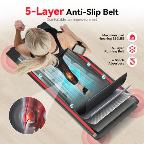 Walking Vibration Pad, 2.5HP Low Noise Treadmill Pad with Remote Control M810