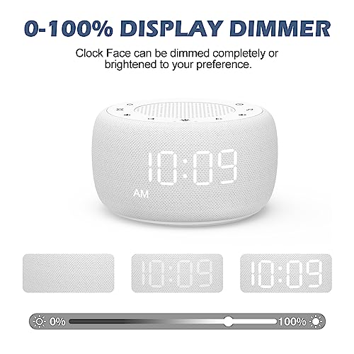 White Noise Machine with 18 Soothing Sounds, 7 Night Light, Sleep Timer W6164