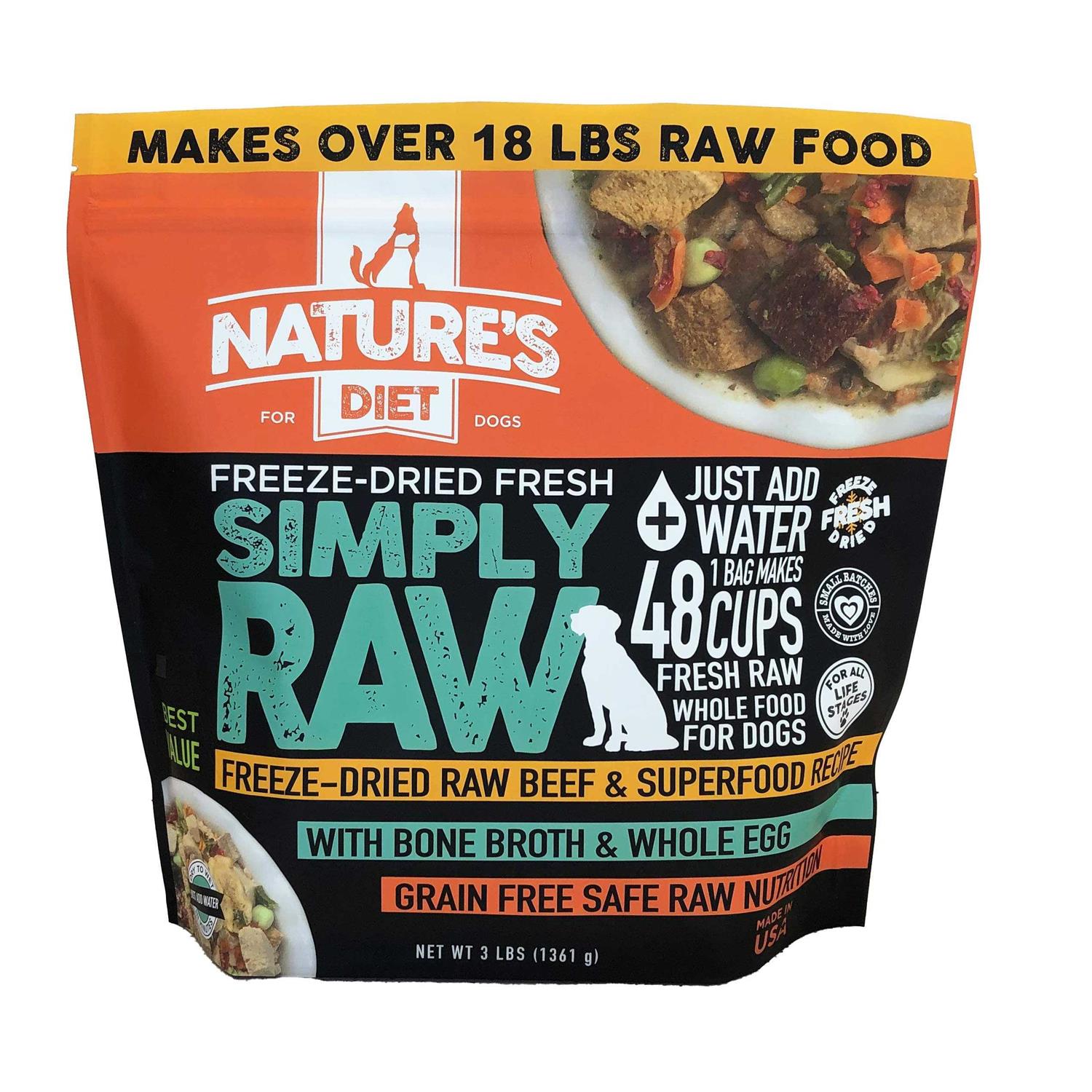 Freeze-Dried Raw Whole Food Meal Makes 18 Lbs Fresh Raw Food V5291