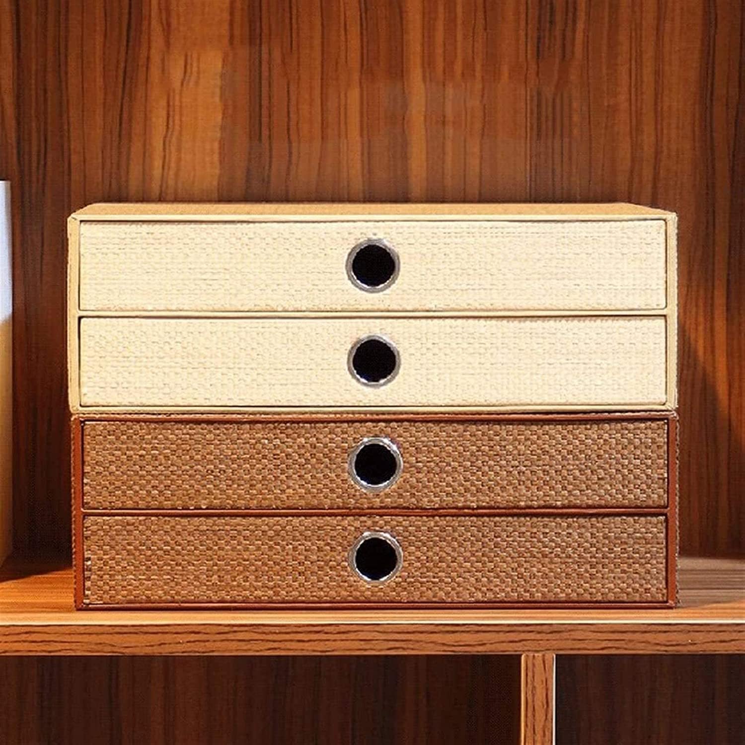 Hand Made Wooden 2-Layer Desk Organizer B144343