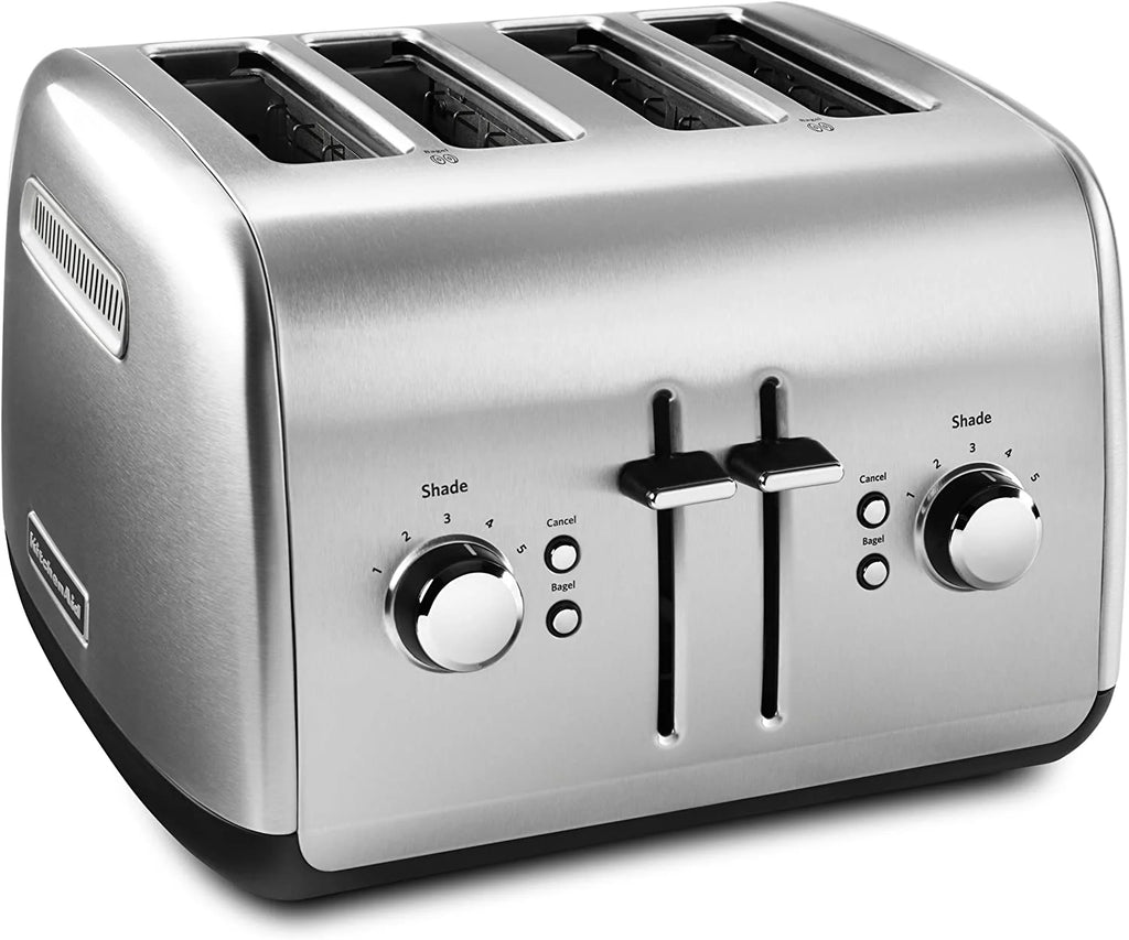 Stainless Steel Electric Kettle and 4 Slice Toaster O289