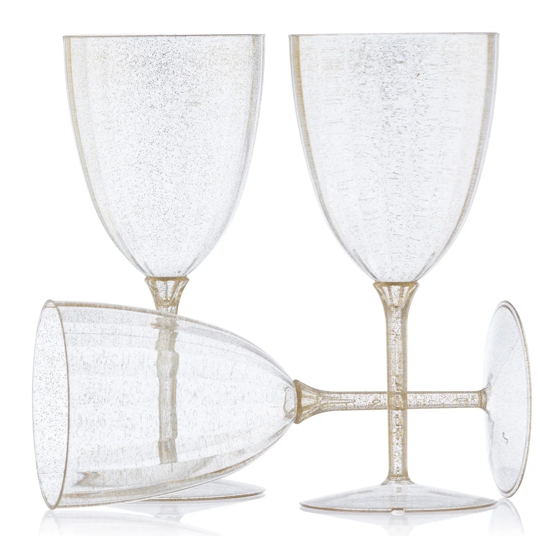 7 Oz Pack of 16 Disposable Plastic Wine Glasses J829