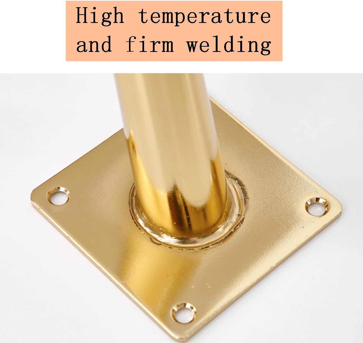 Titanium Gold 20cm Solid Metal Furniture Legs V647737