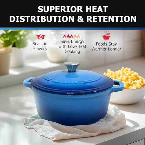 6qt Enameled Cast Iron Dutch Oven with Lid S3542