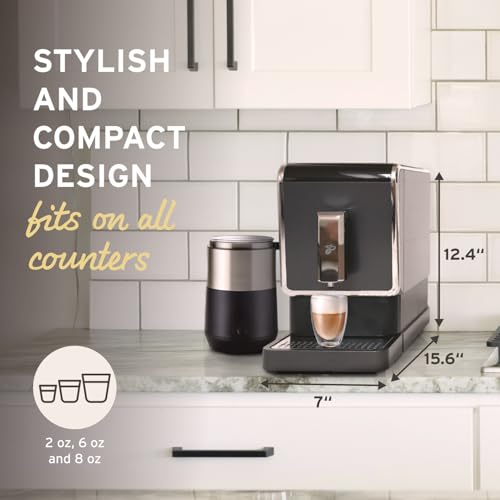 Black Single Serve Coffee Maker with Built-in Grinder N515