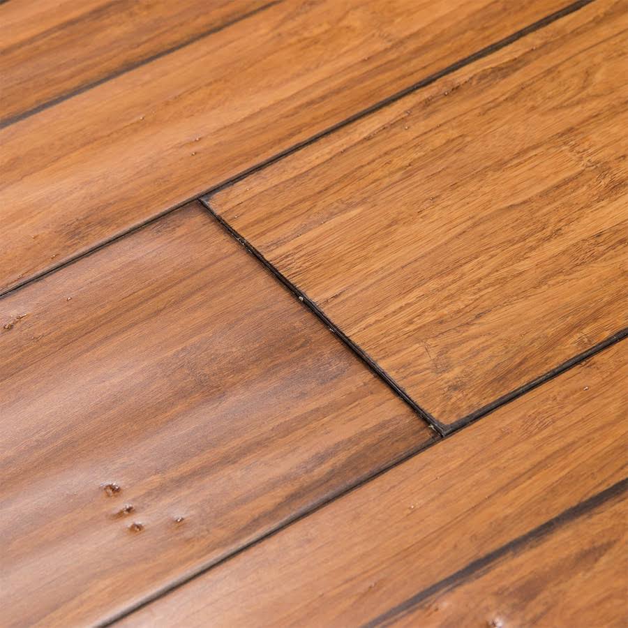 5-In Distressed Mocha Bamboo Solid Hardwood Flooring (19.91-Sq ft) D6498