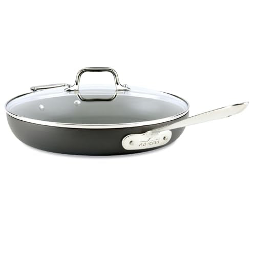 12 Inch Hard Anodized Nonstick Fry Pan Black I38740