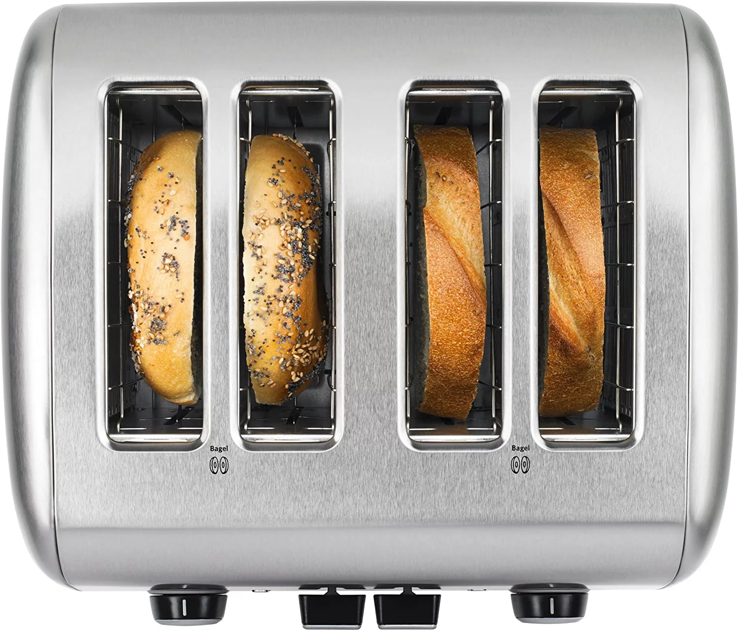 Stainless Steel Electric Kettle and 4 Slice Toaster O289