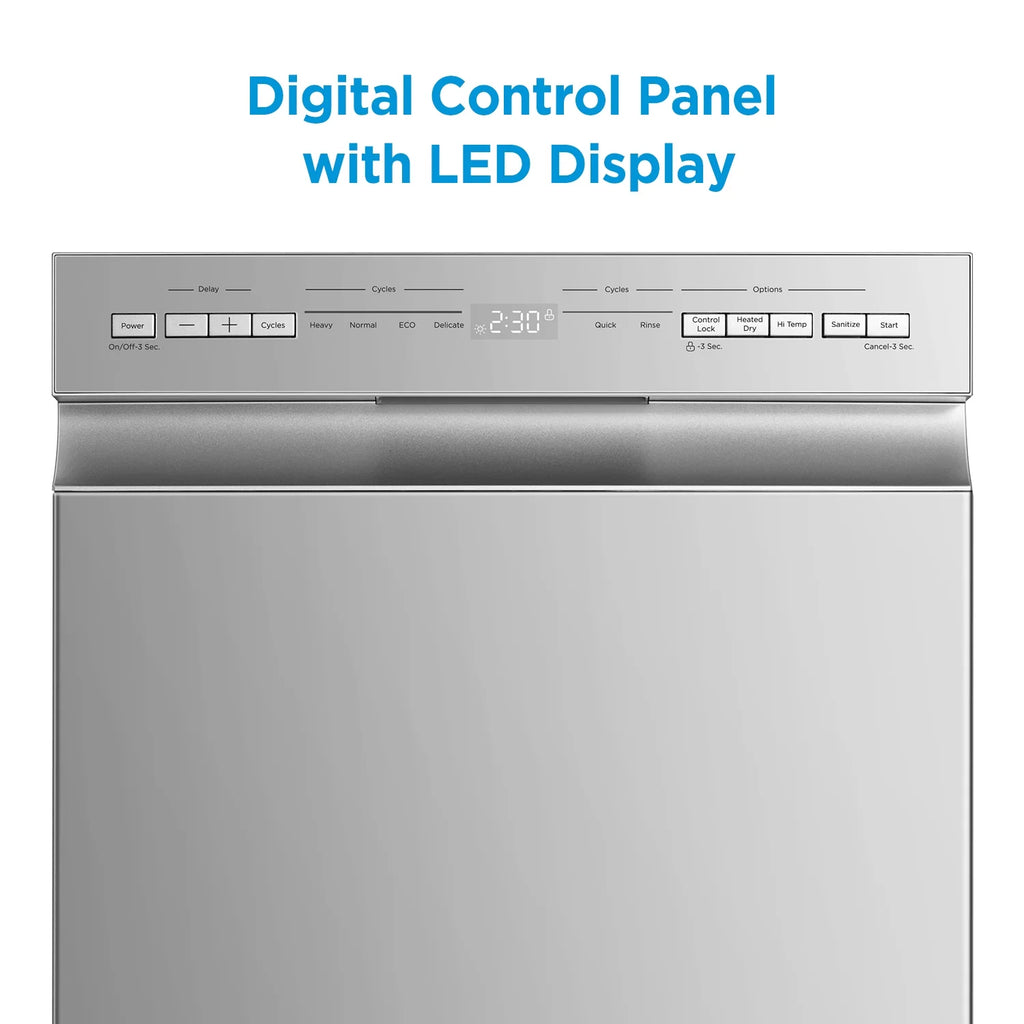 18" Front Control 2-Rack Dishwasher, Stainless Steel C5783