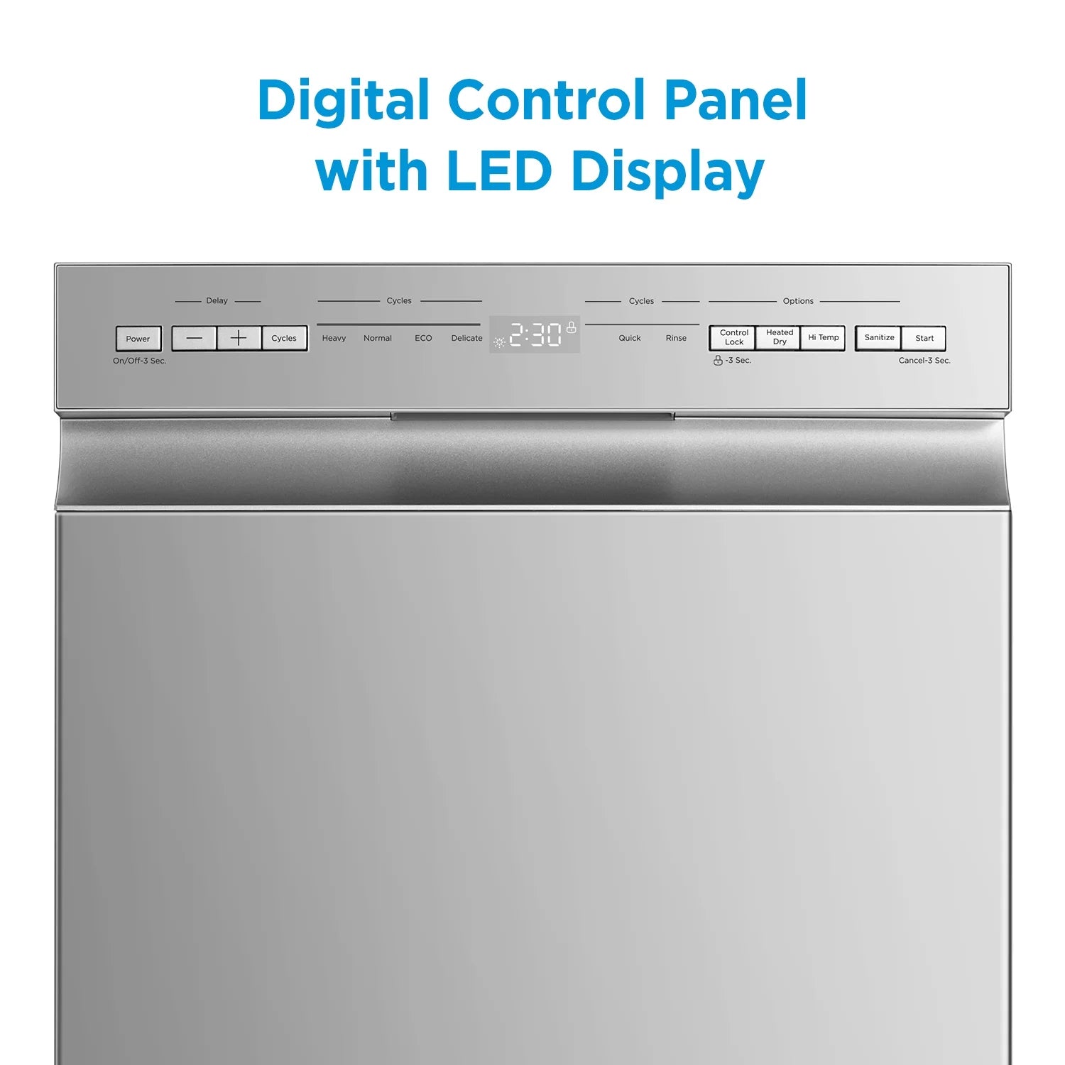 18" Front Control 2-Rack Dishwasher, Stainless Steel C5783