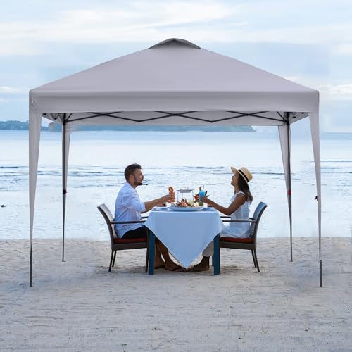 Silver-Coated White Pop Up Canopy Tent O345