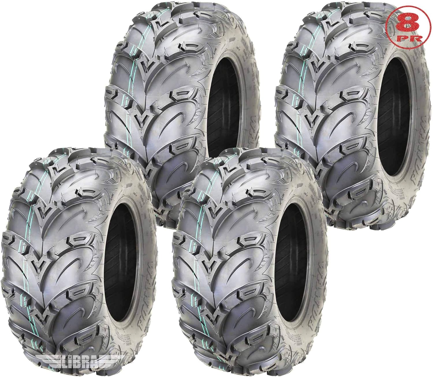 25x8-12 ATV UTV Tires Set of 4 W79687