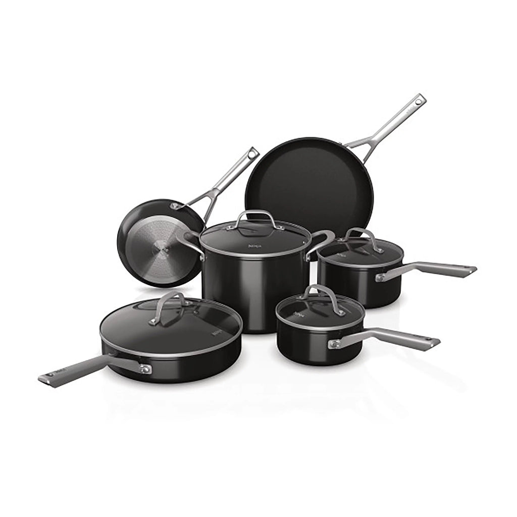 10-Piece NeverStick Cookware Set, Black V408