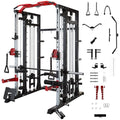 Smith Machine Squat Rack with LAT-Pull Down System & Cable Crossover Machine O907590