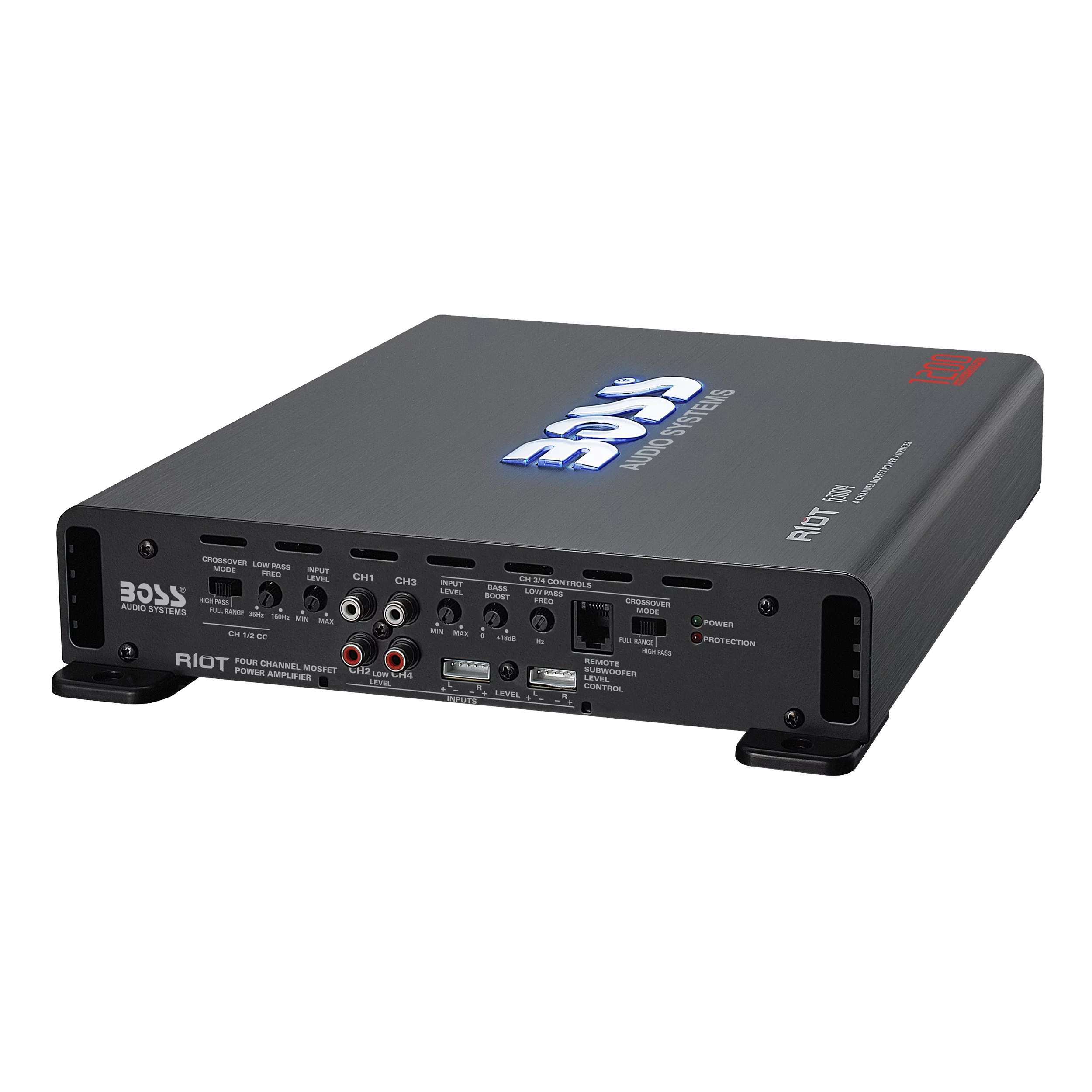1200 High Output 4 Channel Car Audio Amplifier A166