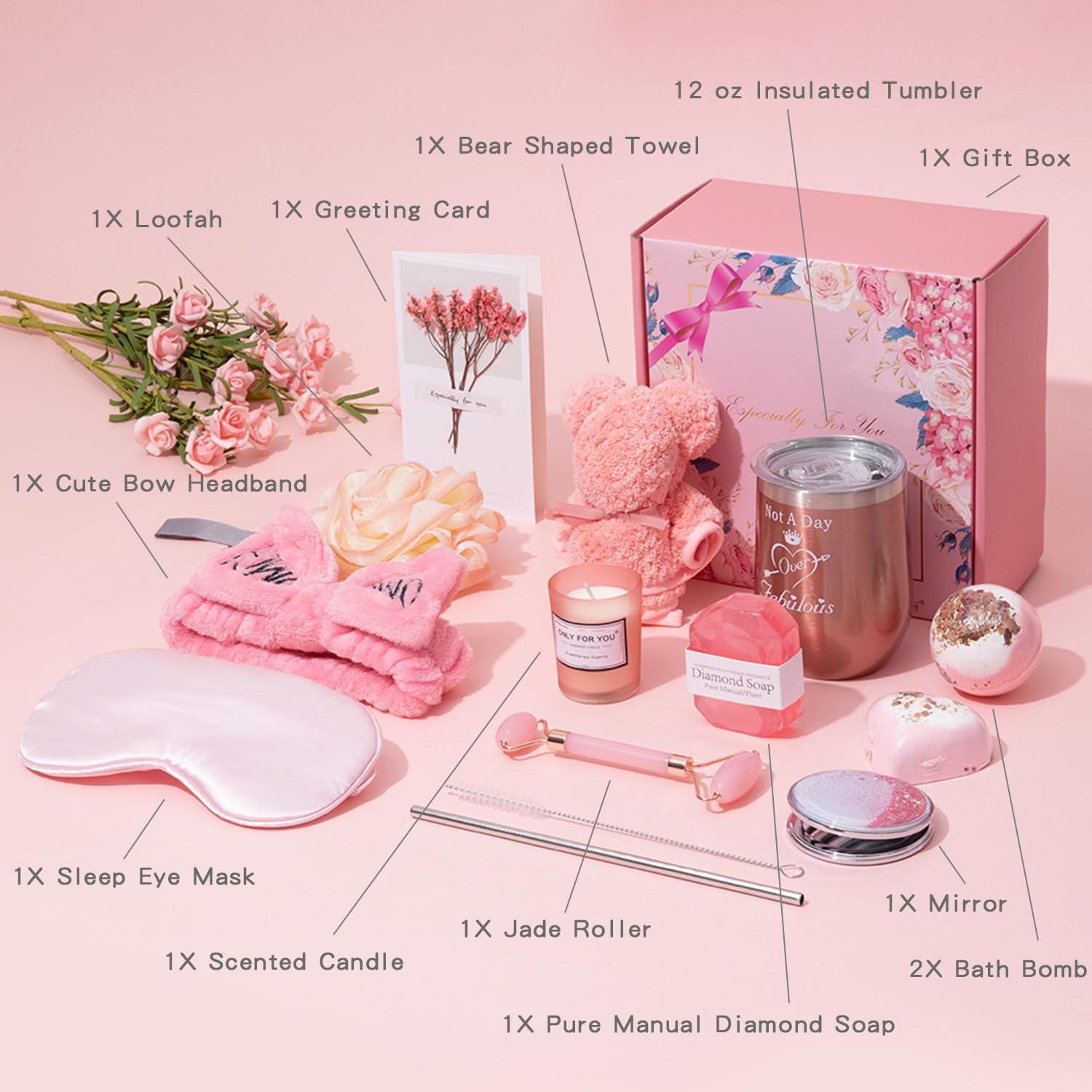 Rose Bath Relaxing Gift Set J832