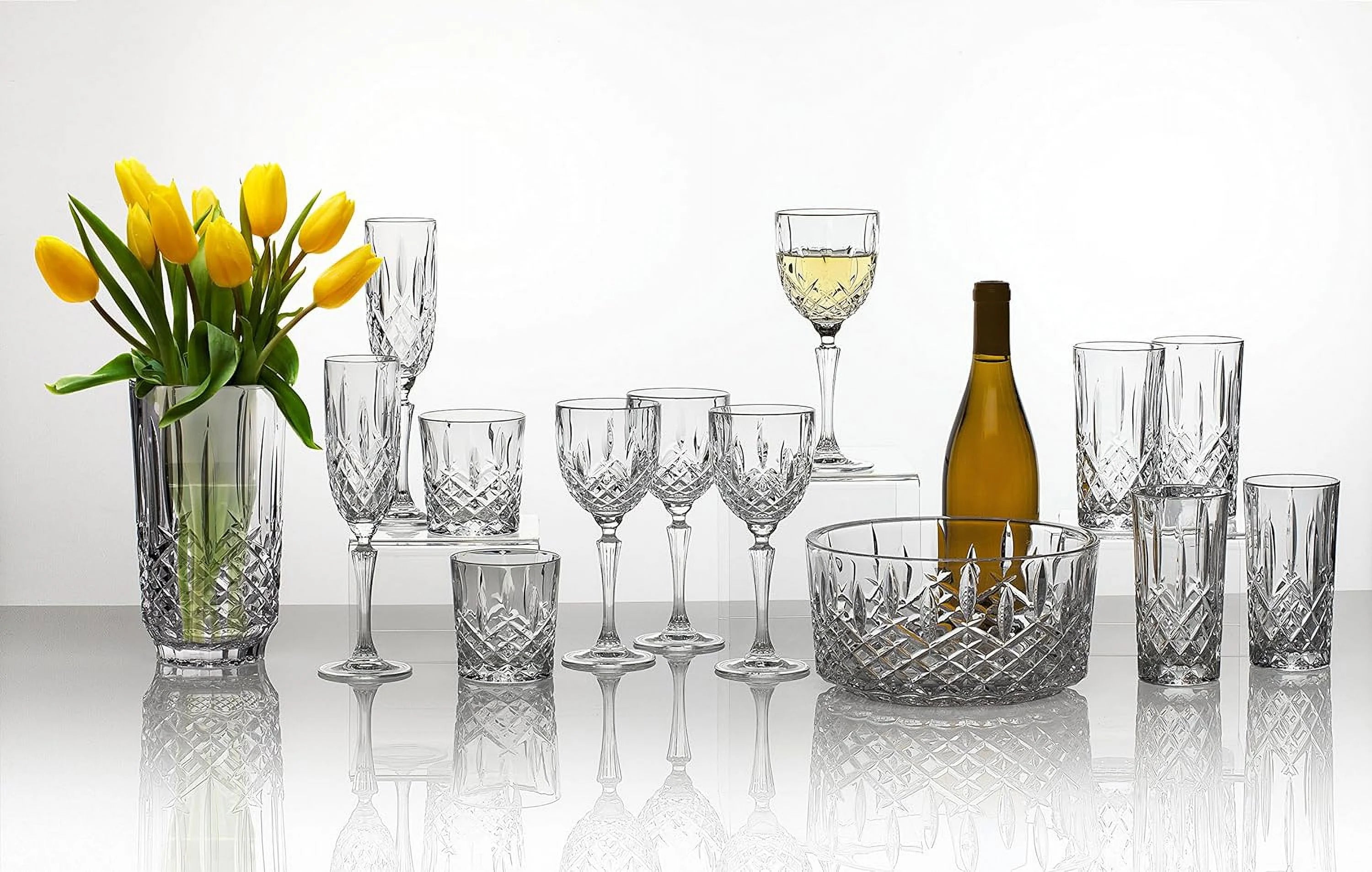 Clear Crystalline Bowl 9 inches W97298
