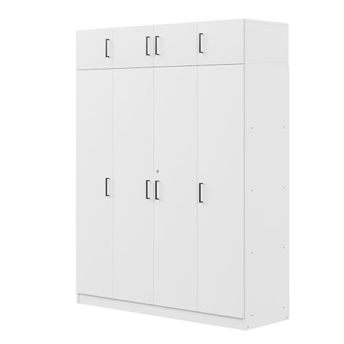 Wood Clothes Storage Cabinet with Sliding Door and 2 Drawers C374
