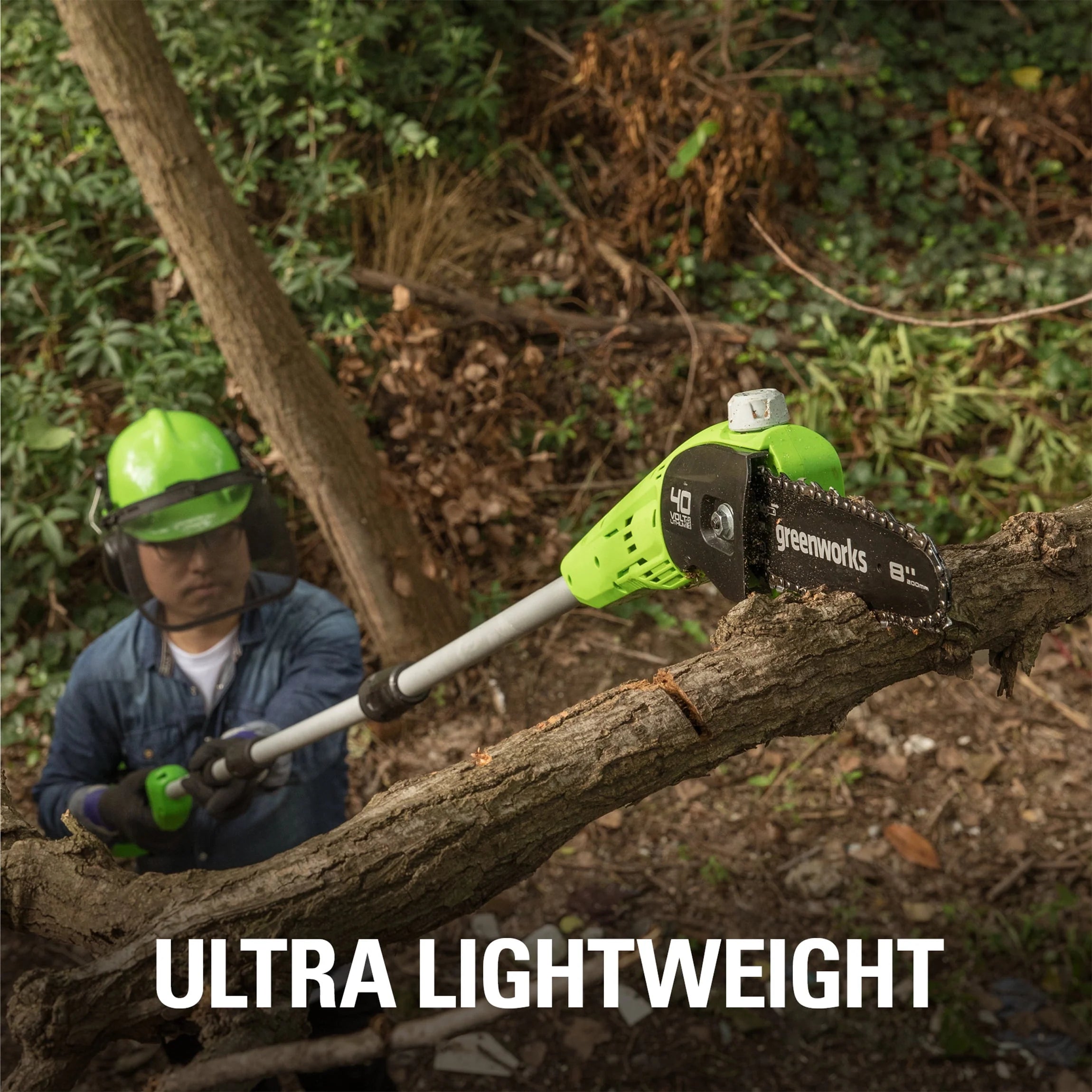 40V 8 Cordless Pole Saw with 2.0 Ah Battery and Charger U8476