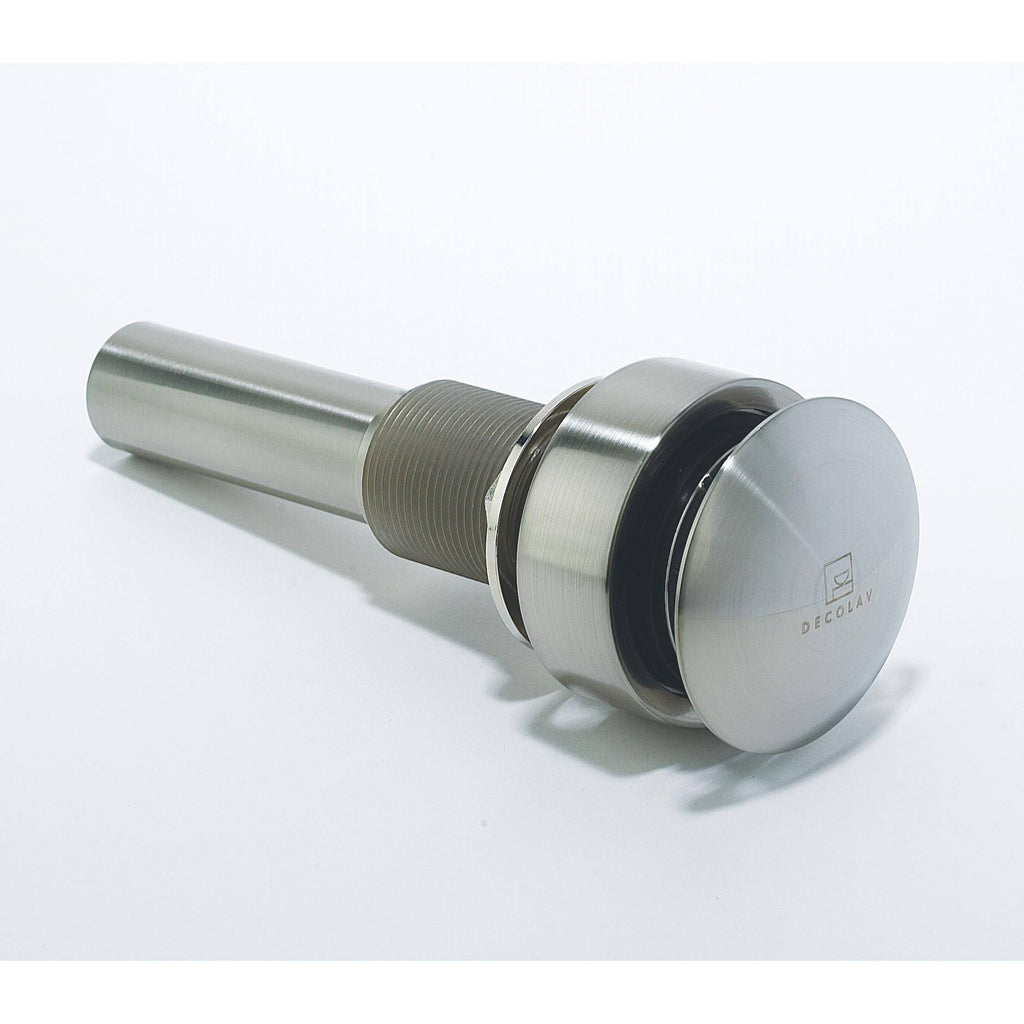 Drain with Mounting System - Satin Nickel O47185