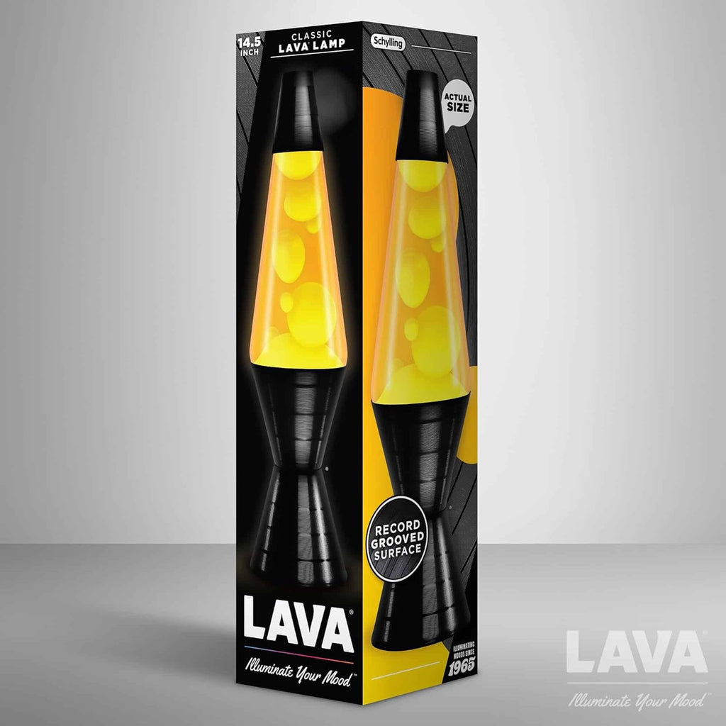 14.5'' Yellow Wax and Orange Liquid Motion Light P2324