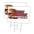 2 Pack Of 12" x 16" Yard Sign & Stake O950298