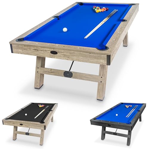 8 ft Pool Table with Wood Finish R201