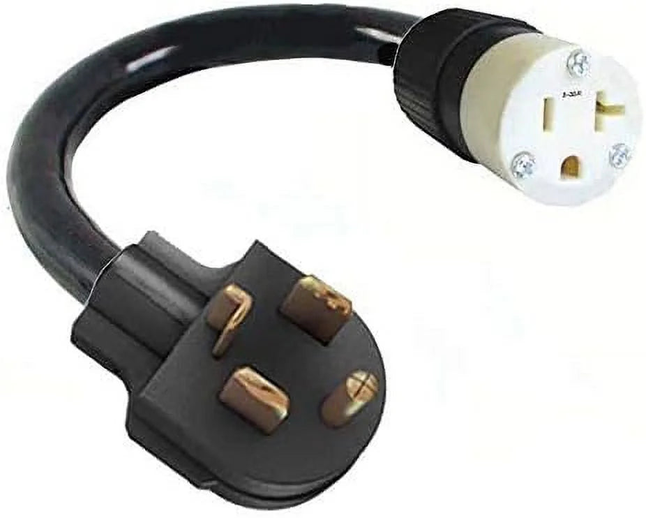 4-Pin Male Dryer Plug To 3-Prong Female Socket Power Cord Adapter Q107