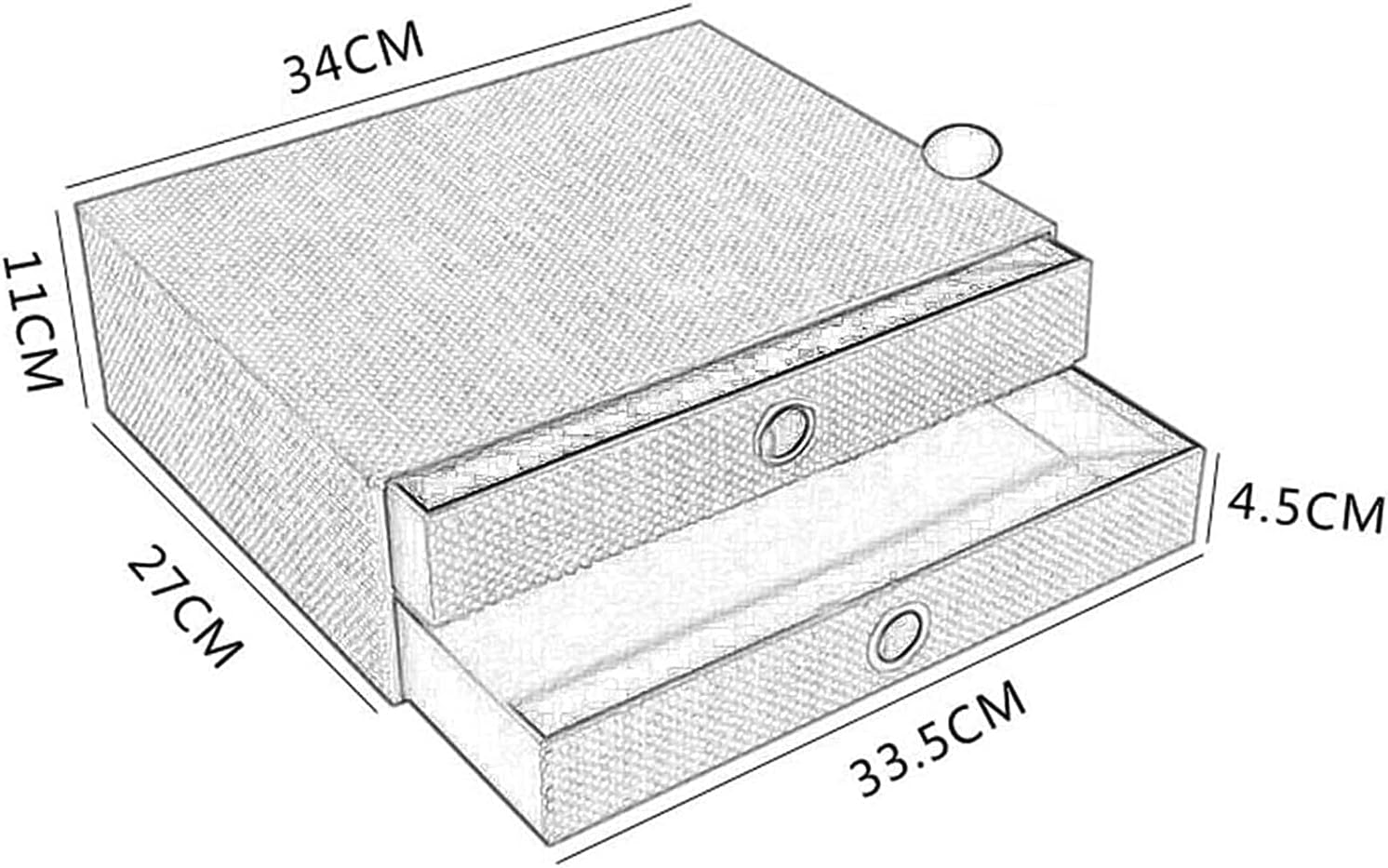 Hand Made Wooden 2-Layer Desk Organizer B144343