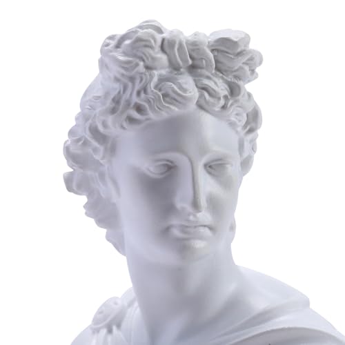 White Greek Head Bust Statue L4558
