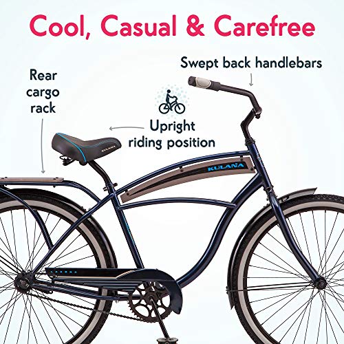 Youth Beach Cruiser Bike, 20-26-Inch Wheel Options, Step-Through or Step-Over Frames, Single or 7-Speed D108