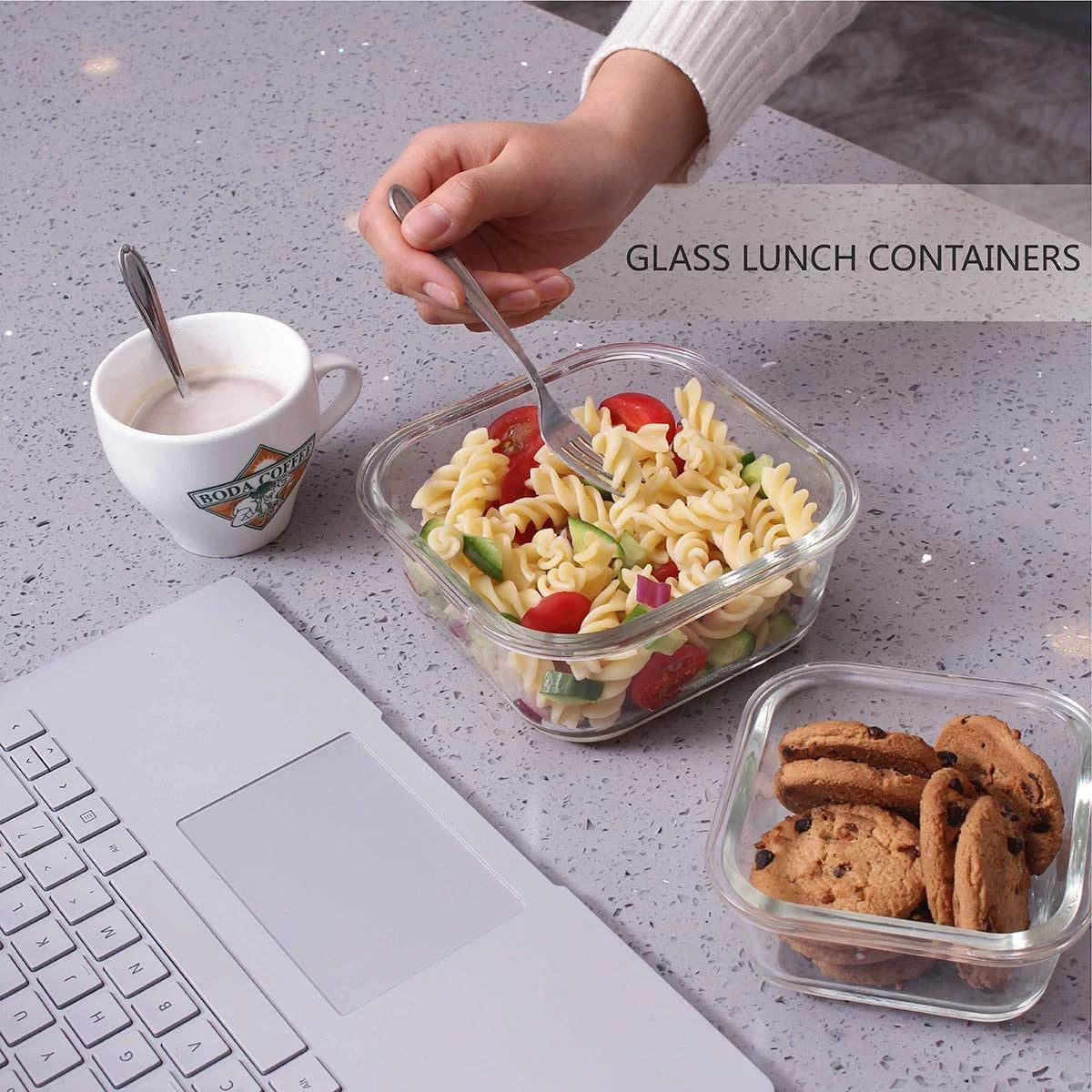 9 Pc Glass Food Storage Containers with Lids N2271