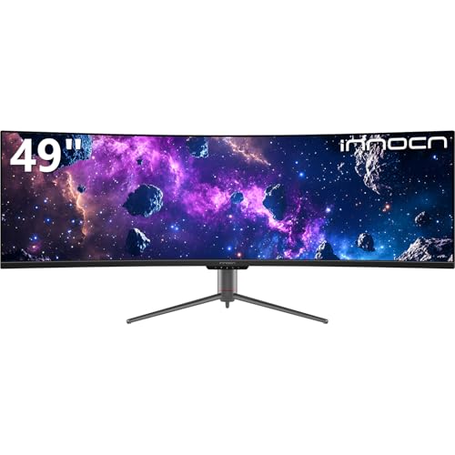 45 Inch Ultrawide Curved Gaming Monitor, 5120 x 1440p, HDR400, Black D52841