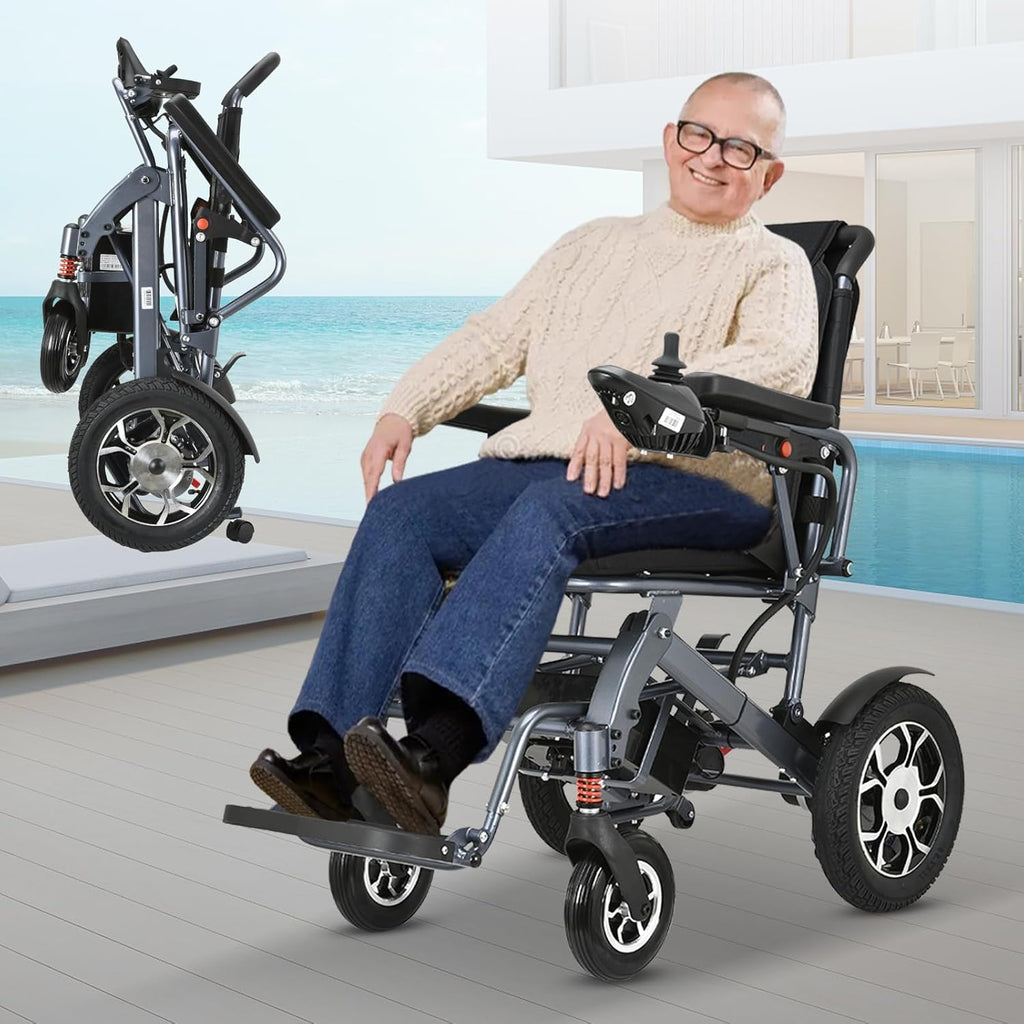 Lightweight Foldable Electric Wheelchair with 500W Motor, Weight 50lbs Z26018