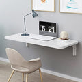 Heavy Duty Wall-Mounted Drop-Leaf Table White L90xW50cm M687