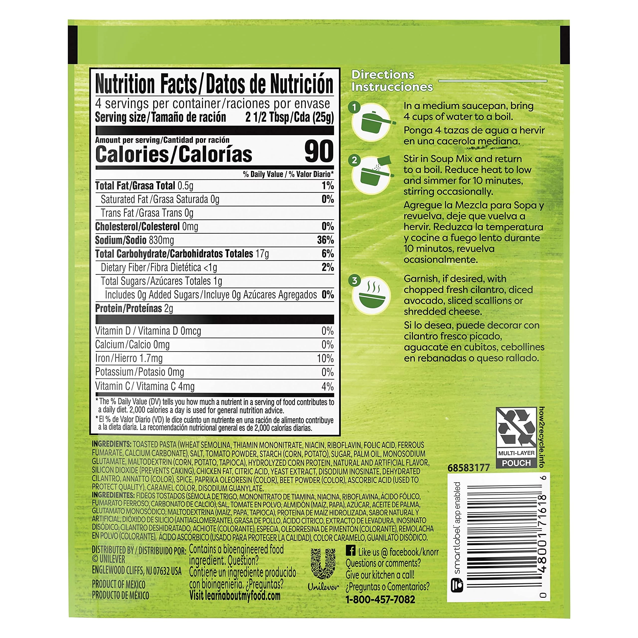 Tomato Based Alphabet Pasta Soup Mix 3.5 oz (Pack of 24) S4234