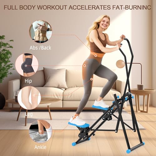 Stair Stepper with Adjustable Handlebar & Pedals, 330LBS Loading Capacity Q518