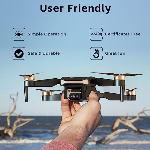 2650 ft Long Range Brushless Motor Drone with 4K HD Camera, 84 Mins Flight Time, 3 Batteries I3732