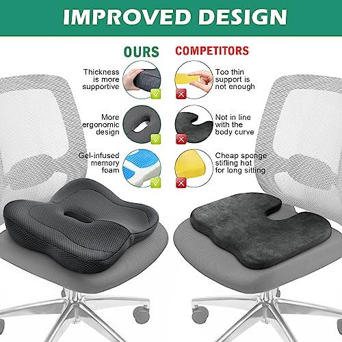 Cooling Gel Seat Cushion with Non-Slip Cover G27794