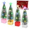 4 Pack Tabletop Christmas Tree with LED Lights H27142