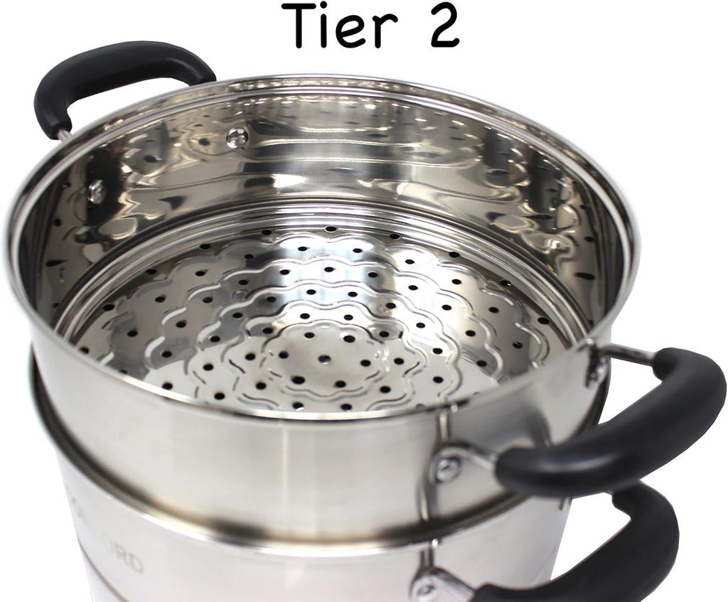 3 Tier Stainless Steel Steamer Set 28 CM H18716