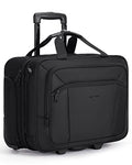 Black 17.3 Inch Rolling Laptop Bag D7687