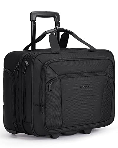 Black 17.3 Inch Rolling Laptop Bag D7687