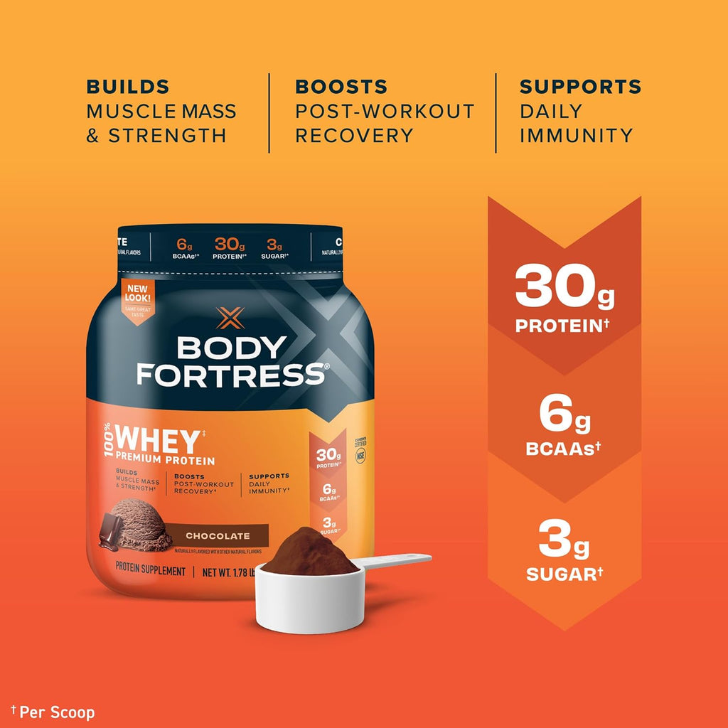 Chocolate Whey Protein Powder 1.78lbs & Creatine Monohydrate 60 Servings A7186
