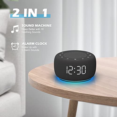 White Noise Machine with 18 Soothing Sounds, 7 Night Light, Sleep Timer W6164