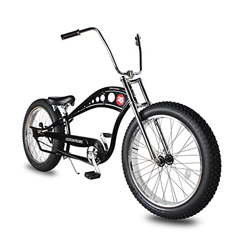 26 Stretch Steel Frame Single-Speed & 7-Speed Fat Tires Adult Beach Cruiser Bike U88475