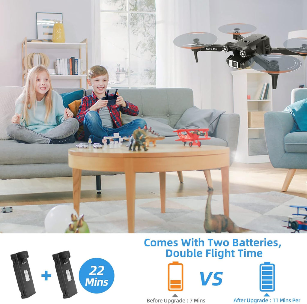 1080P HD FPV Mini Drone with Carrying Case, 2 Batteries X26900